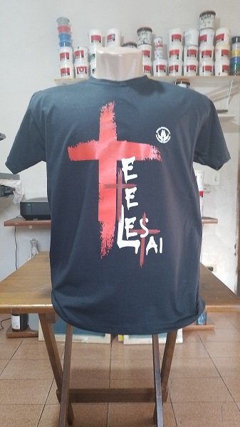 Camiseta 100% algodão malha penteada realizada em serigrafia Silkscreen camiseta personalizada